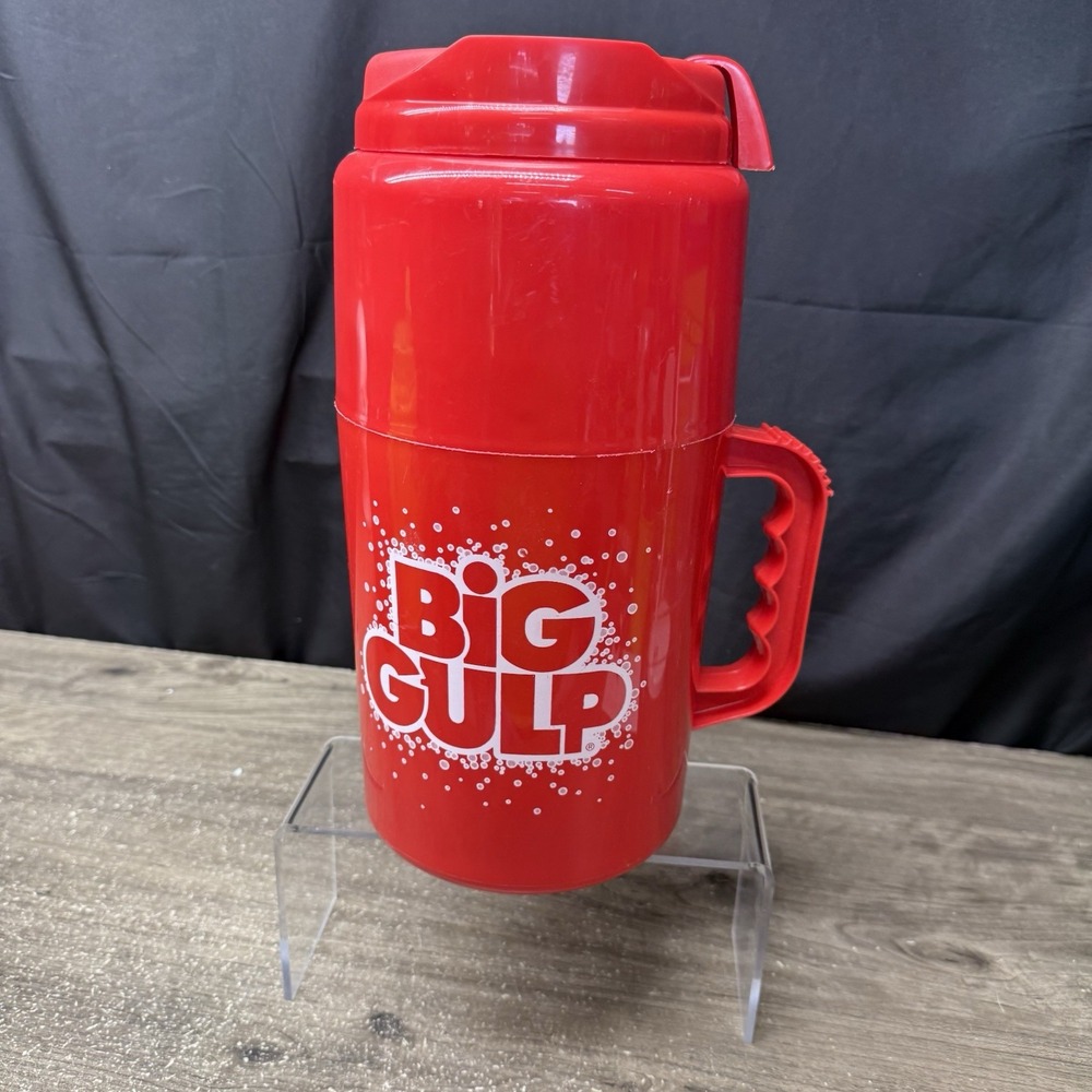 Vintage 7-11 Big Gulp Jug 100oz Red Double Insulated Mug Betras USA